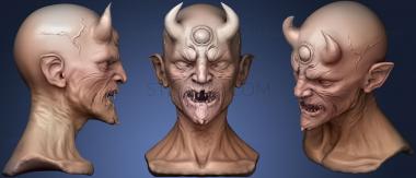 3D мадэль Голова демона 3 (STL)